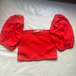 ASOS puff sleeve crop top